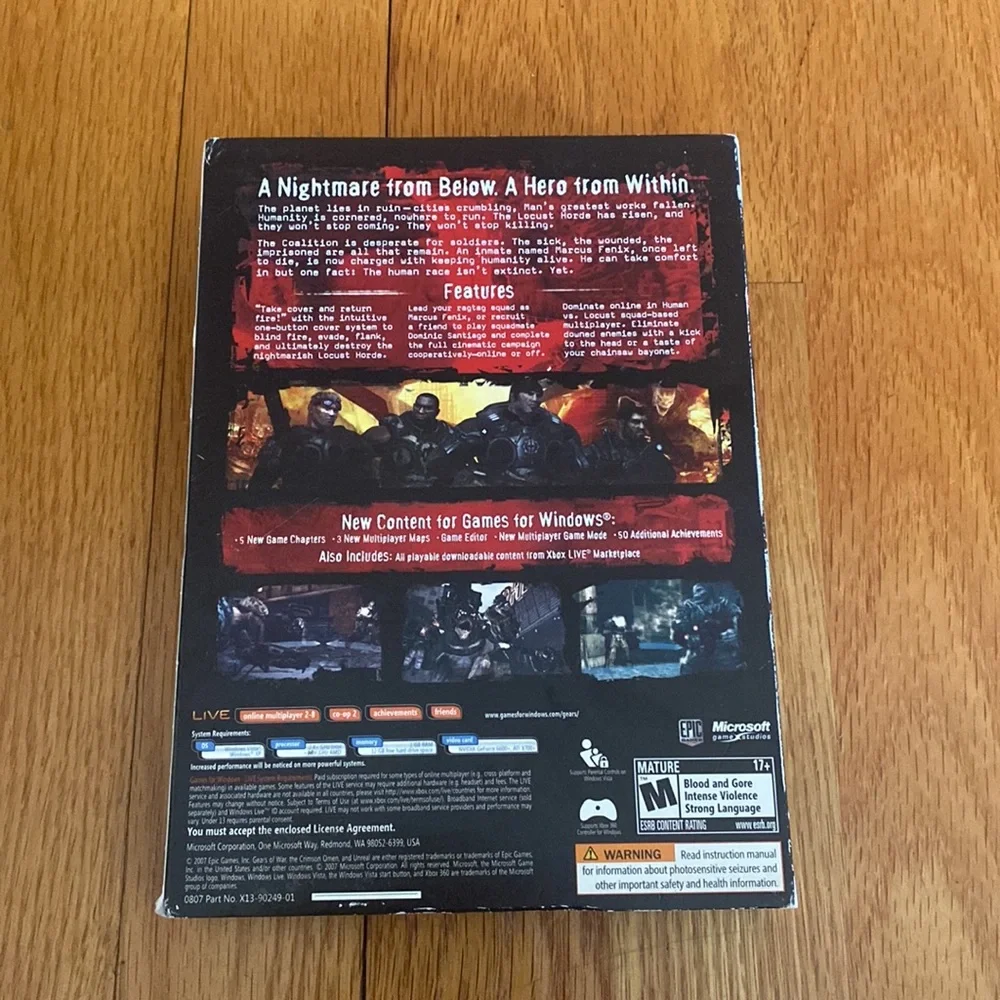 Gears of War PC DVD